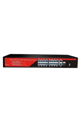 Ez-16psf-sfp 16port 16fe+2ge+1sfp Gıgabıt Poe Swıtch 240w