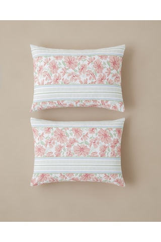 English Home Bera Kolay Ütülenir 2'li Yastık Kılıfı 50x70 Cm Pembe