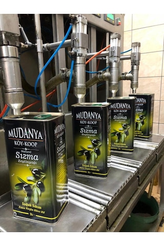 Mudanya Natürel Soğuk Sıkım Sızma 5l 4800gr Zeytinyağı