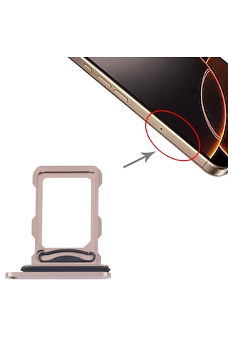 Apple Uyumlu iPhone 16 Pro Max Sim Tepsisi Sim Kart Yuvası Çöl
