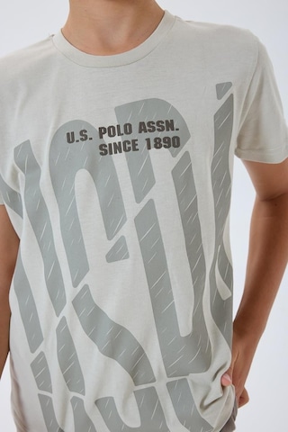 U.S. Polo Assn. Erkek Çocuk 2 Li Bermuda T-şhirt Takım Bej-2315 Bej