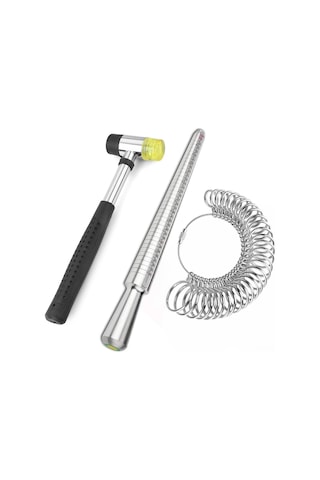 Symbee Hkus Alyuminyum Çerçeve Ölçüm Seti - 0-13 Abd Boyutu, Çubuk Ve Kauçuk Çekiç İle Profesyonel Doğruluk Diğer