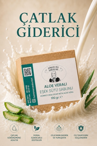 Aloe Veralı Eşek Sütü Sabunu 100 Gr