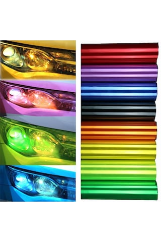 YEŞİL TRANSPARAN FAR FİLMİ 30 CM X 1 METRE