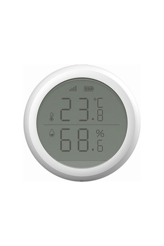 Geeksen Zigbee Akıllı Ev Isı Ve Nem Sensörü, Uzak İzleme, Anormal Durum Uyarısı, Pil Düşük Voltaj İzleme, Beyaz Pil Dahil Değil Beyaz