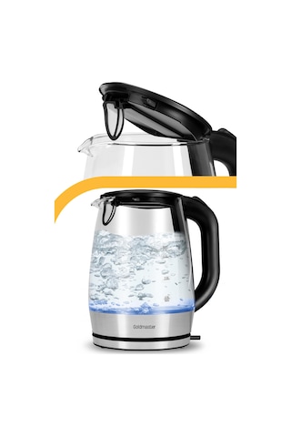 Goldmaster Aquarıne 1.7 Lt Işıklı Cam Kettle Su Isıtıcı