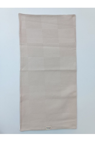 S.kahve Kız Erkek Bebek Battaniyesi Pike %100 Pamuklu Doğal Organik Uyku Çift Taraflı Örtü 86x86cm Sütlü Kahve