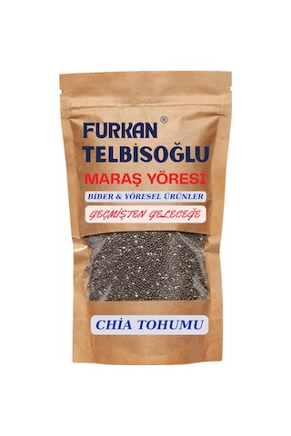 Furkan Telbisoğlu Maraş Yöresi Chia Tohumu Katkısız Yeni Mahsül 100 G Maraş Yöresi