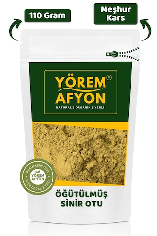 Yörem Afyon Kars Yöresinin Dağ Eteklerinden Toplanmış Öğütülmüş Toz Sinir Otu, Damarr Otu Plantago 110gr.