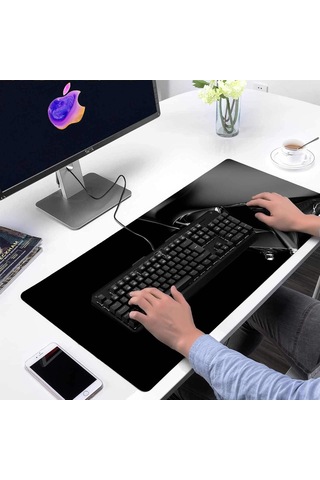 Tenfowee Oyun Mouse Padı Büyük Boy 800x400x3mm - Antir Kayma Gömlek Tabanlı, Hassas Konumlandırma, Pm-1339 Mekanik Uzay Desenli Masa Padı