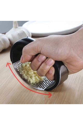 Urve Paslanmaz Saplı Pratik Sarımsak ve Patates Ezici Silindirik