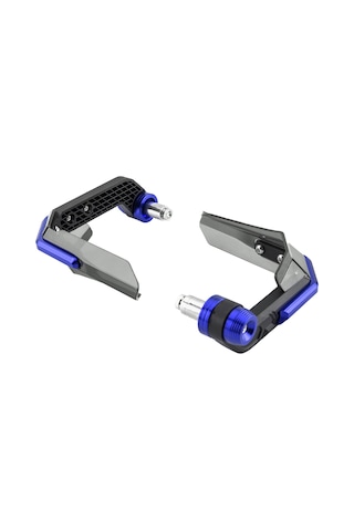 Konesam Evrensel 7/8'' Gidon İçin Anodize Mavi Motosiklet El Koruyucu Rüzgar Kalkanı, Cnc Paslanmaz Çelik, 1 Çift