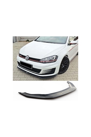 Vw Golf 7.5 Gtı Tampon Ön Lip Parlak Siyah Plastik Ön Ek Karlık 2017 2018 2019 2020 2021 Karlık+bodykit+ek
