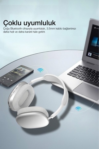 Kablosuz 5.2 Bluetooth Uyumlu Pro Max Kablosuz Kulaklık İos Android Uyumlu