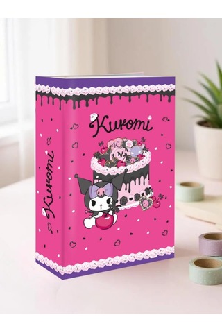 Kuromi Figürlü Çelik Kilitli Pembe Mor Para Kasası