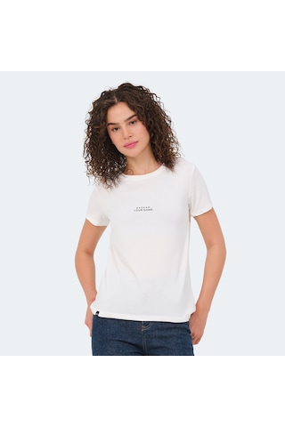 Slazenger PAYTONS 3 lü Set Kadın Ekru - Siyah - Koyu Gri Tişört