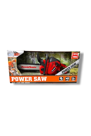 Power Sound Tamir Seti Oyuncak Odun Motoru Sesli Testere 35 Cm