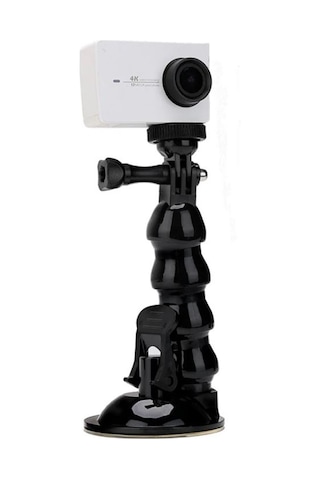 Ayex Ax-231 Vantuzlu Araç İçi Esnek Kamera Tutucu Gopro, Djı Osmo Actıon, Insta360 İle Uyumlu