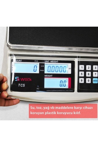 Swock Tcs-a 15k Dijital Hassas Sayıcı Terazi - Hassasiyet: 0.2 Gr. Max: 15 Kg.
