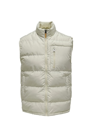 Only & Sons Onsjake Quılted Vest Otw Ekru 001