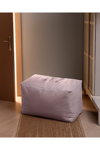 Madame Coco Çiçek Desen Baskılı Hurç - Pudra - 74x46x46 Cm Pudra