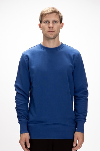 Bad Bear Corner Baskılı Parlament Mavisi Crewneck Erkek Sweatshirt Parlement Mavisi