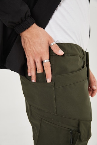 Camp Scoutland Camp591 Outdoor Softshell Su ve Rüzgara Dayanıklı içi Polarlı Kışlık Erkek Taktik Pantolon - Haki