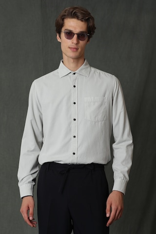 Lufian Watt Regular Fit Kadife Erkek Spor Gömlek Taş