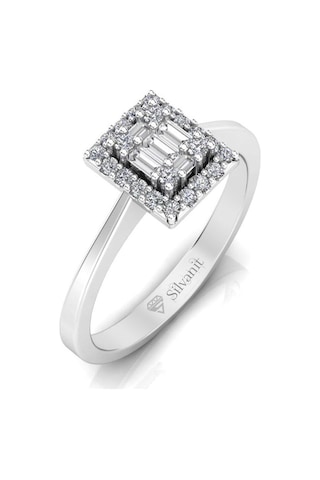 0,25 Karat Pırlantalı Baget Yüzük (481982083)