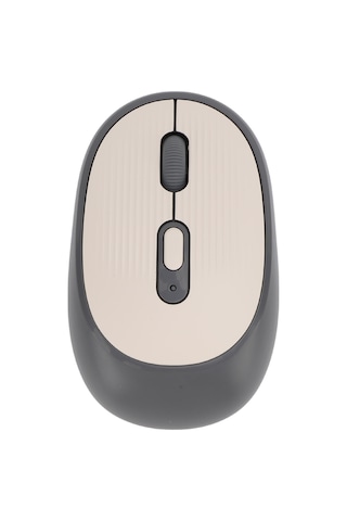 Yuntech01 W300 Kablosuz Fare - 2.4g+bluetooth, 800/1600/2400 Dpı Ayarı, Ultra Sessiz, Chromebook/laptop/pc/mac Uyumlu, Taşınabilir Optik Fare, Star Gri