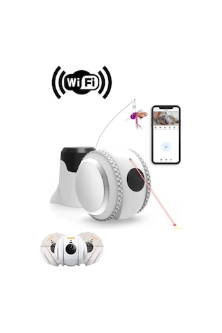 Wifi Akıllı Takip Kamerası Lazer Oyunlu Evcil Hayvan Gözetim Sistemi