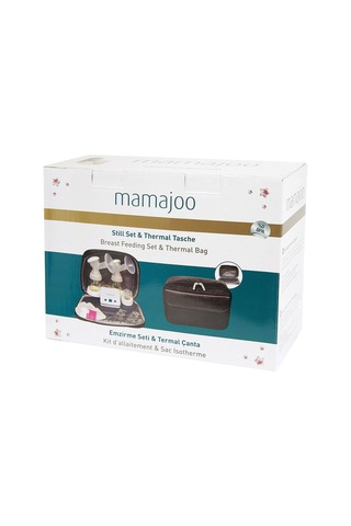 Mamajoo Elektronik Çiftli Göğüs Pompası 250 ml & Emzirme Seti | Termal Çanta Hediyeli