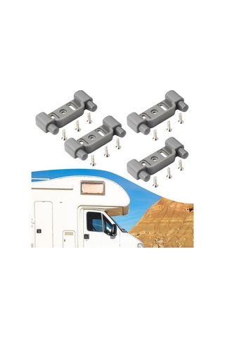 Trendooze 4 Parça Karavan Kapı Mandalı Tasarruflu Montaj 5,3 Cm X 2,5 Cm