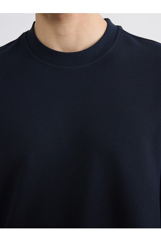 Lcw Vision Lacivert Bisiklet Yaka Erkek Sweatshirt