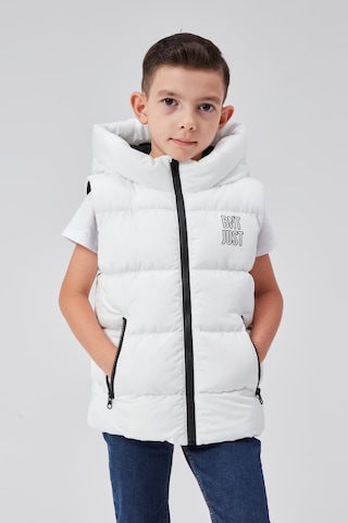Benitto Kids Kapüşonlu Erkek Çocuk Şişme Yelek 51311 Beyaz