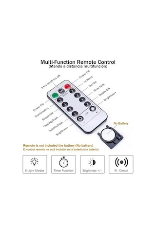 Perde Led 3x3m Askı Aparatlı Kumandalı 8 Fonksıyonlu 300 Ledli 10 Diğer