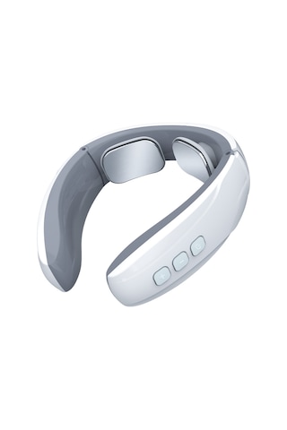 Leezsing Beyaz Usb Şarjlı Servikal Masaj Cihazı - 6 Mod Akupunktur, Tuina, Vurma 15 Dakika Otomatik Programlı Kollu Boyun Masajı Beyaz