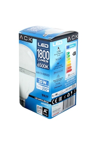 Led Ampul Iç Mekan 20W Beyaz 220 Vac E27 Aa13-02023