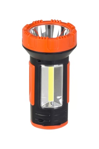 Fx-519 Şarjlı El Feneri 3w Usb Cree + Cob Led Powerbank Özellikli Turuncu