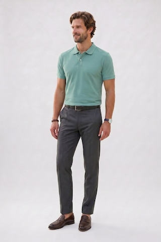 Tudors Erkek Slim Fit Dar Kesim Premium Seri %100 Pamuk Yumuşak Dokulu Merserize Yeşil Polo Yaka Tişört -50930