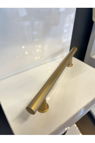 Berlin Metal Kulp 128mm Mat Altın Dolap Kapak Modern Tv Ünite Çekmece Mobilya Komidin Vestiyer Mat Altın