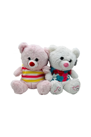 Peluş Elbiseli Ayıcık 60 Cm Çok Renkli
