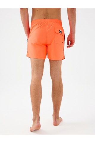 Regular Fit Erkek Deniz Şortu Neon Orange
