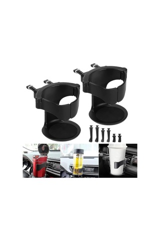 Araba Bardak Tutucu Araba Havalandırma Bardak Tutucu Araba İçecek Tutucu Ayarlanabilir Hava Menfezi Bardak Tutucu Siyah Ca