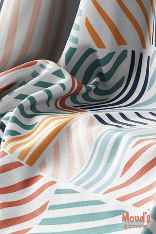 Renkli Çizgili Kare