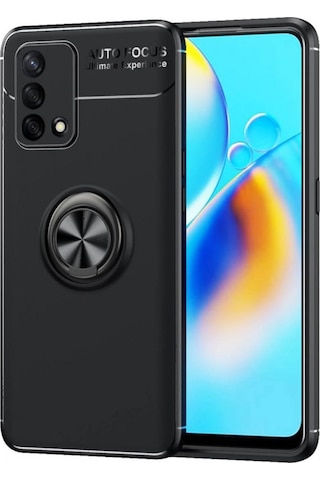 Oppo A74 Kilif Lens Yüzüklü Miknatisli Silikon Kapak 495615660