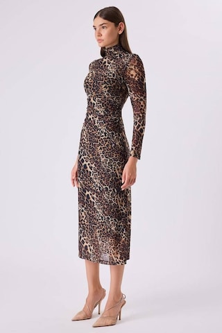 Fever Leopar Desenli Tül Kadın Elbise 342116009 Leopar
