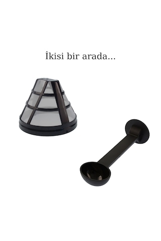 Çeşitli Markalarla Uyumlu Kahve Makinesi Filtresi Ve Ölçü Kaşığı