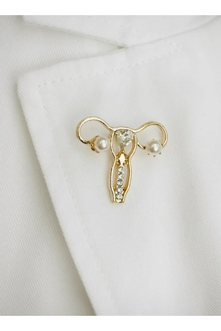 Especailly For You Doktor İçin Orijinal Hediye Tıbbi Broş 184620903 Altın Rengi