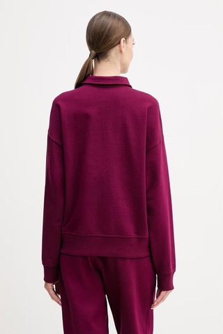 Calvin Klein Ls Archıve Terry 1/4 Zıp Polo Sw-12967 Mor